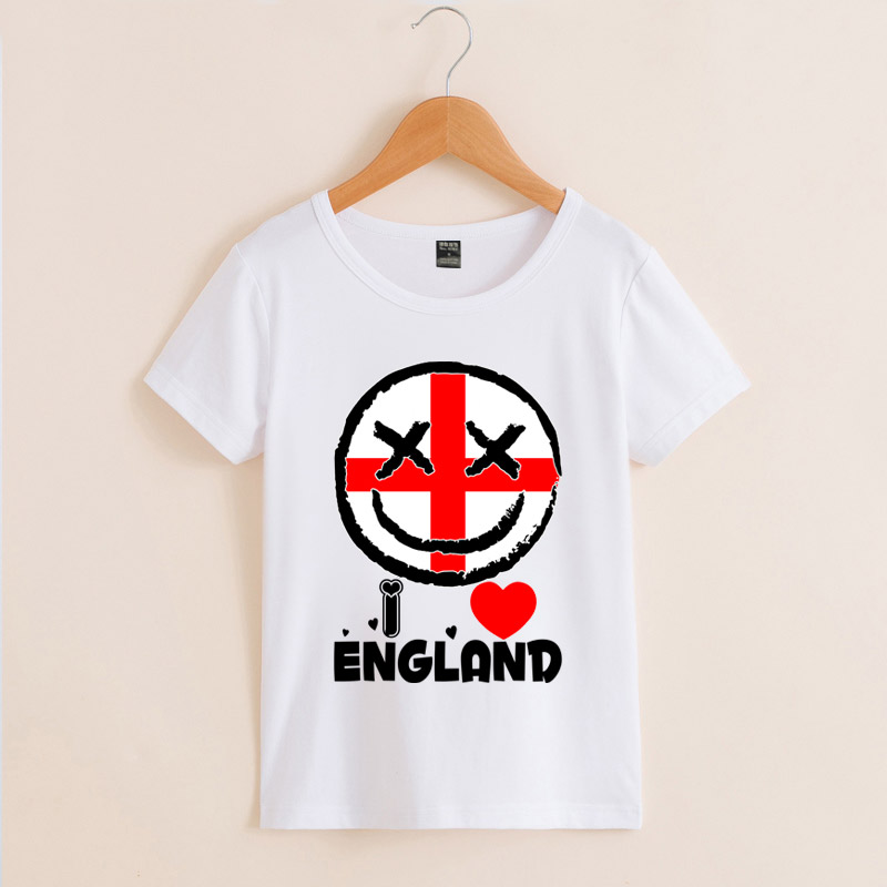 潮流趣味男童世 杯T恤三狮军团运动童装英格兰英国足球迷短袖棉t