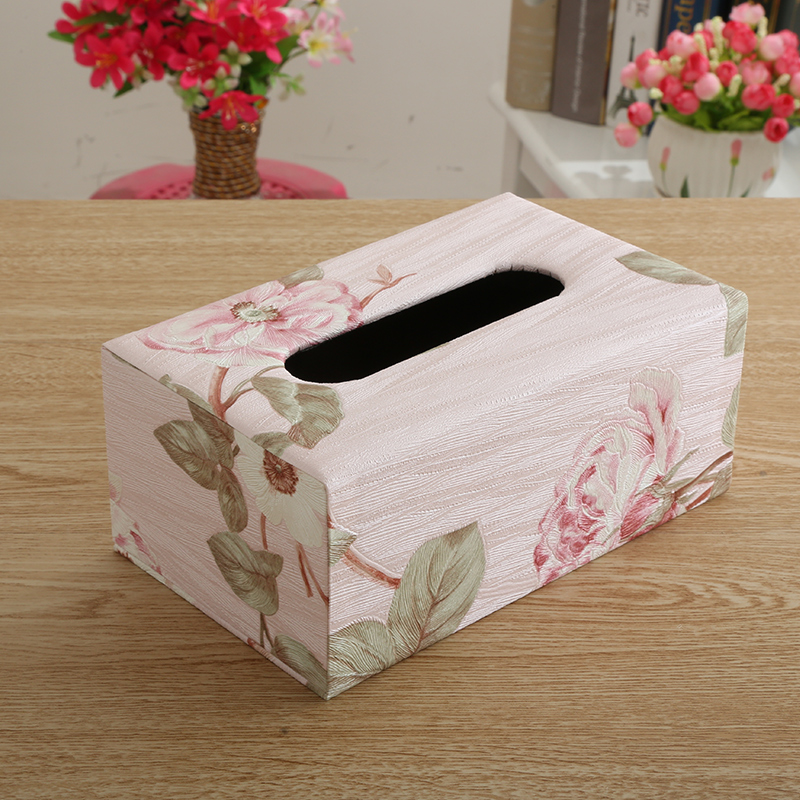 欧式壁纸纸巾盒客厅纸抽盒餐巾纸抽盒餐厅可爱复古纸抽盒木质包邮