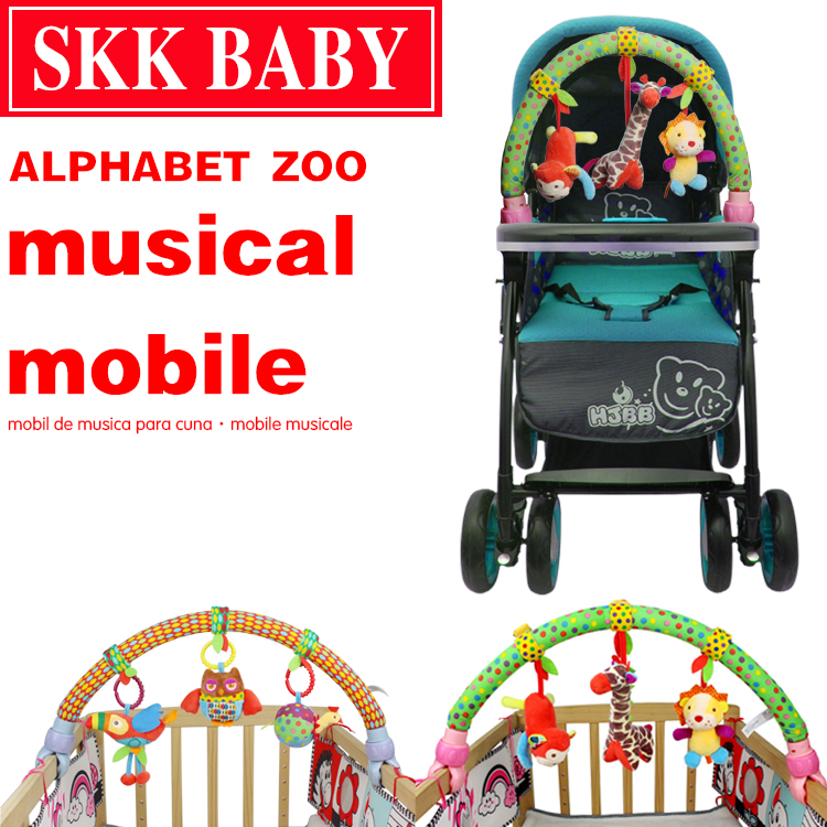 床夹挂铃宝宝婴儿推车挂件音乐床夹安全座椅夹子车挂0-1岁玩具