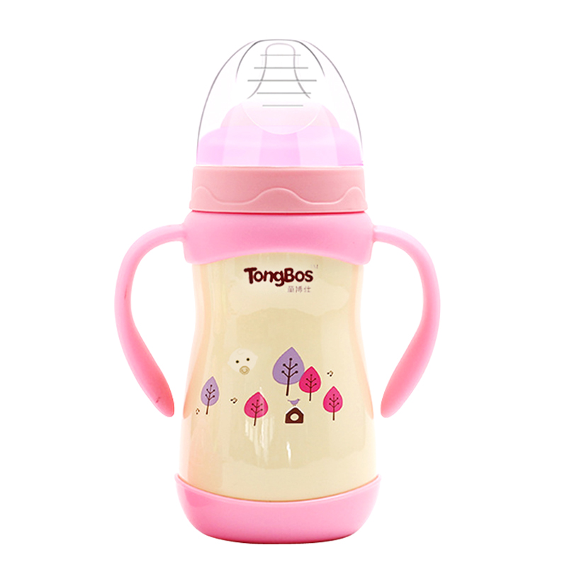 保温奶瓶正品婴儿新生儿童两用不锈钢304宽口径宝宝防摔保暖奶壶