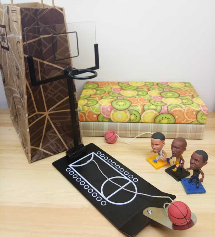 折叠桌面篮球机礼物套餐减压玩具掌上迷你趣味投篮架机送朋友彩纸