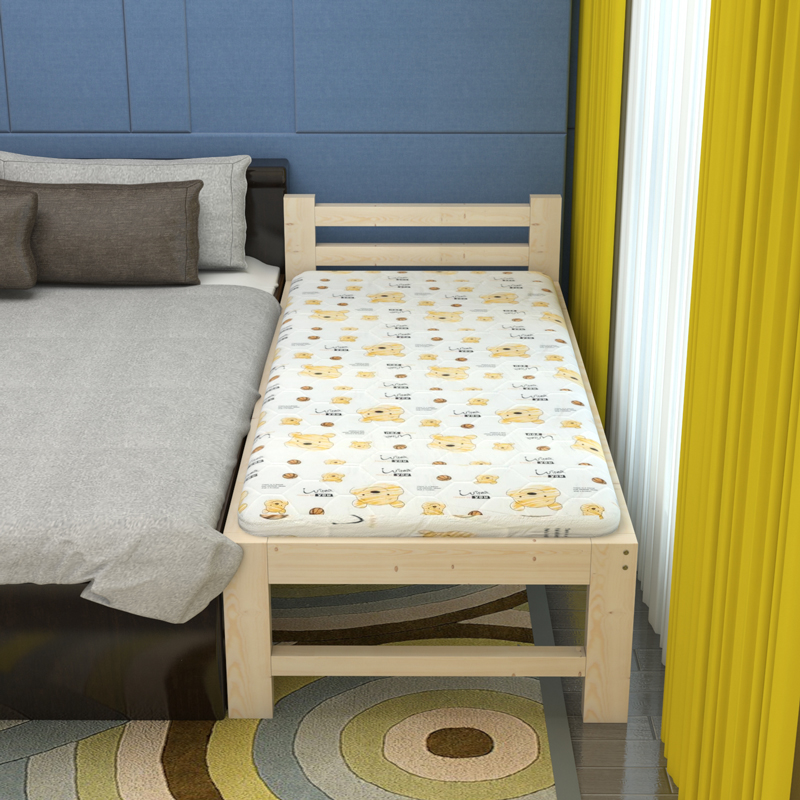 大人床加宽加长拼接实木松木床单人双人床榻榻米儿童床 床板定制