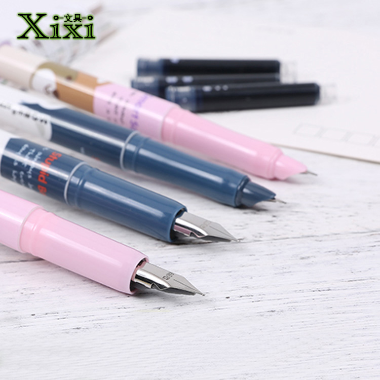 晨光小学生墨囊钢笔0.38/0.5mm塑料卡通儿童练字笔 可换墨胆 文具