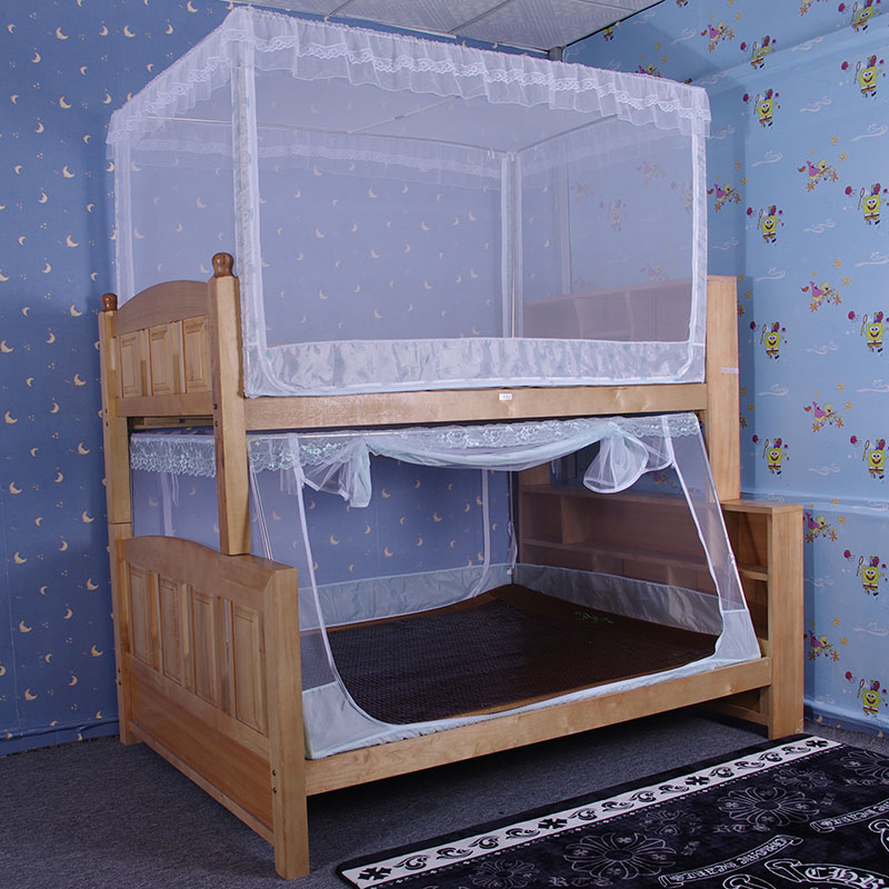 子母床蚊帐下铺1.5米高低母子床上下铺1.2m学生宿舍双层90cm上铺