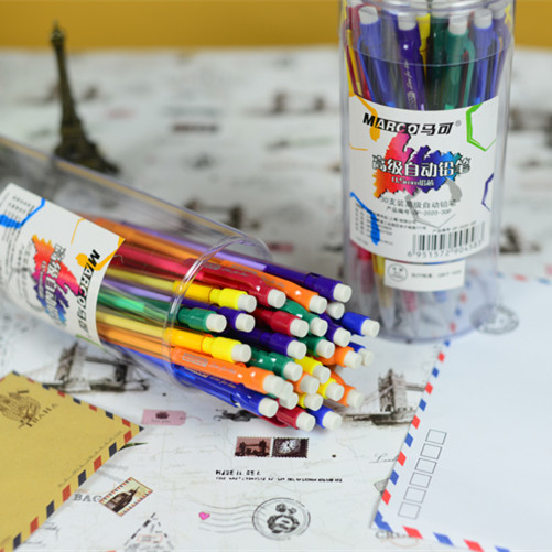马可 自动铅笔小学生 自动铅笔 儿童自动铅笔30支筒装0.5/0.7铅芯