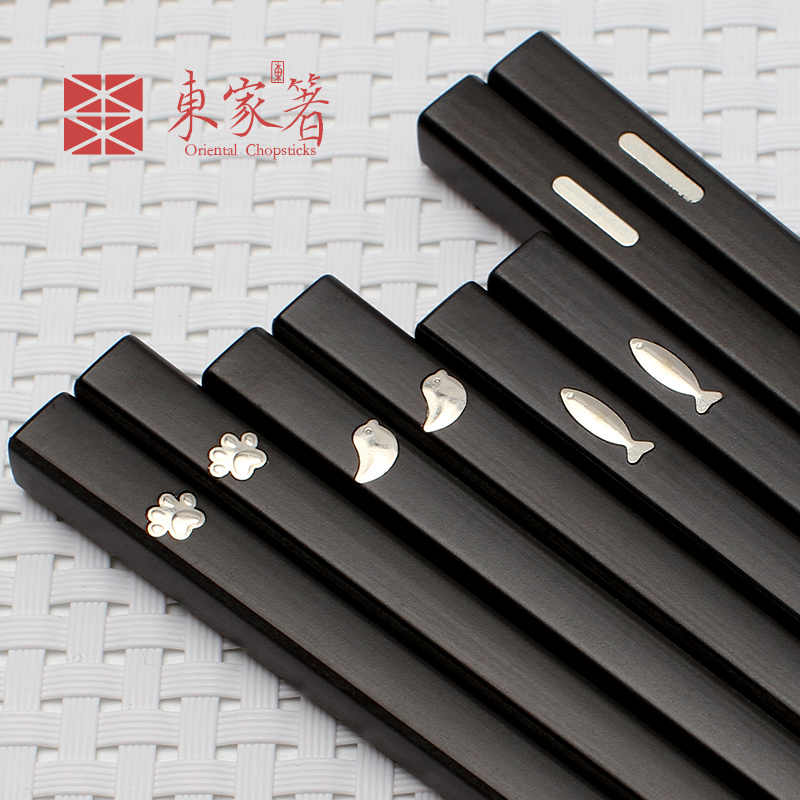 天天特价个性镶嵌创意酒店餐厅合金筷子长日韩式10双特色家用筷子
