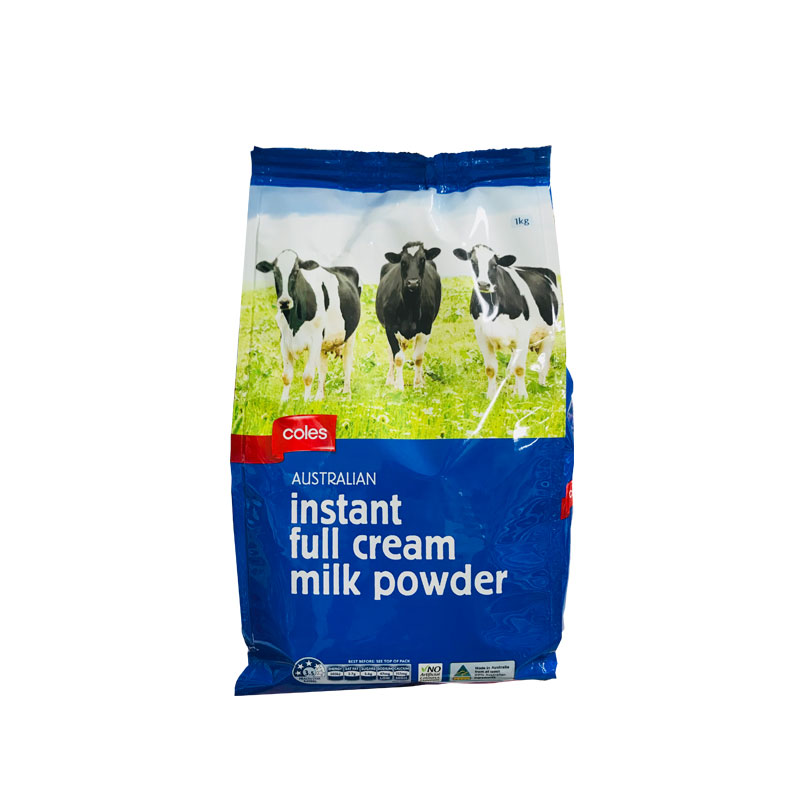 澳洲发货Coles全脂高钙中老年成人儿童学生高蛋白速溶奶粉1kg