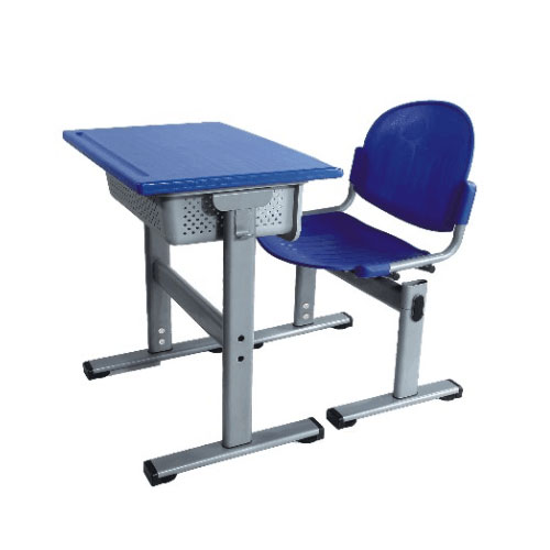 厂家直销中小学生课桌椅升降桌椅加厚钢制学习桌椅补习班单课桌椅