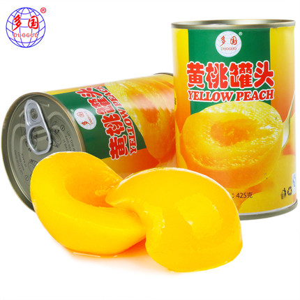 正品多国出口韩国黄桃罐头食品黄桃水果罐头整箱5罐多省包邮