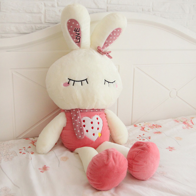 正品可爱毛绒玩具兔love小兔子公仔大号抱枕玩偶布娃娃生日礼物女