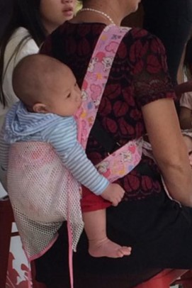 广东传统四爪背带婴儿背带系带型宝宝透气夏季婴儿背带绑带款