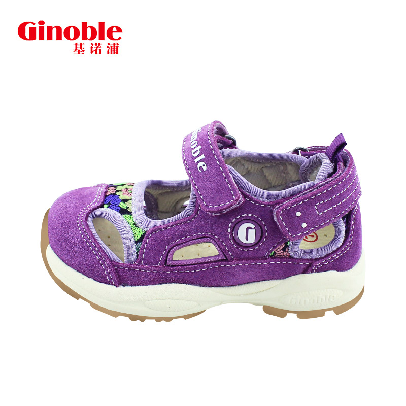 基诺浦机能鞋婴儿软底步前学步鞋宝宝凉鞋男 女童夏季鞋子TXG3048