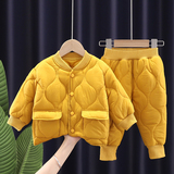 宝宝冬装羽绒棉服加厚男童棉衣婴儿童轻两件套装保暖2022新款洋气