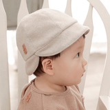 韩国进口婴儿帽子春秋保暖胎帽新生儿防风鸭舌帽小月龄可爱遮阳帽