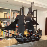 乐高积木加勒比海盗船黑珍珠号模型大型拼装玩具儿童礼物男孩新年