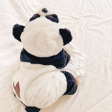 儿童熊猫衣服宝宝连体衣秋冬季动物睡衣可爱婴儿抱衣爬服加厚冬装
