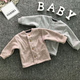 婴儿羊毛衫加绒秋冬宝宝毛衣女男0-6-12个月1岁保暖羊毛内衣开衫3
