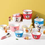 川岛屋迪士尼卡通儿童陶瓷碗家用2021新款可爱宝宝饭碗高颜值餐具