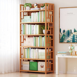 书架置物架落地家用小型书柜子儿童桌面收纳架简易非实木卧室客厅